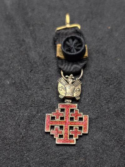 凯旋世界勋赏（第21期冬季大拍）（欢迎送拍）（对拍品有疑问请询问客服，不接受到手刀，出价默认拍品品相。请认真阅读拍卖规则！出价默认已认可！）（收到货请录制开箱视频，无视频概不处理问题。） - 大十字级别耶路撒冷圣墓骑士团mini银制