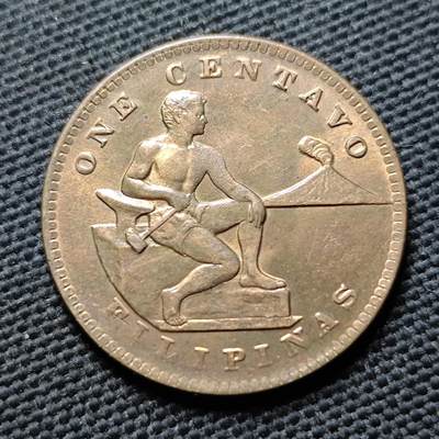 KK钱币收藏小铺  第399期  百期特拍（四拍之三）2月预留时间 周末发货 -  1939美属菲律宾1分铜币 好品