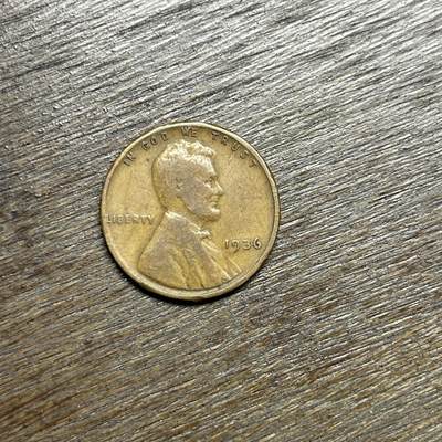 【铜匠收藏】★第135场★散币场，不寄存！！无佣金，30包邮。不满30元，支付5元运费。《接受代拍 代送NGC评级》 - 1936 美国 林肯麦穗 老1分 铜币