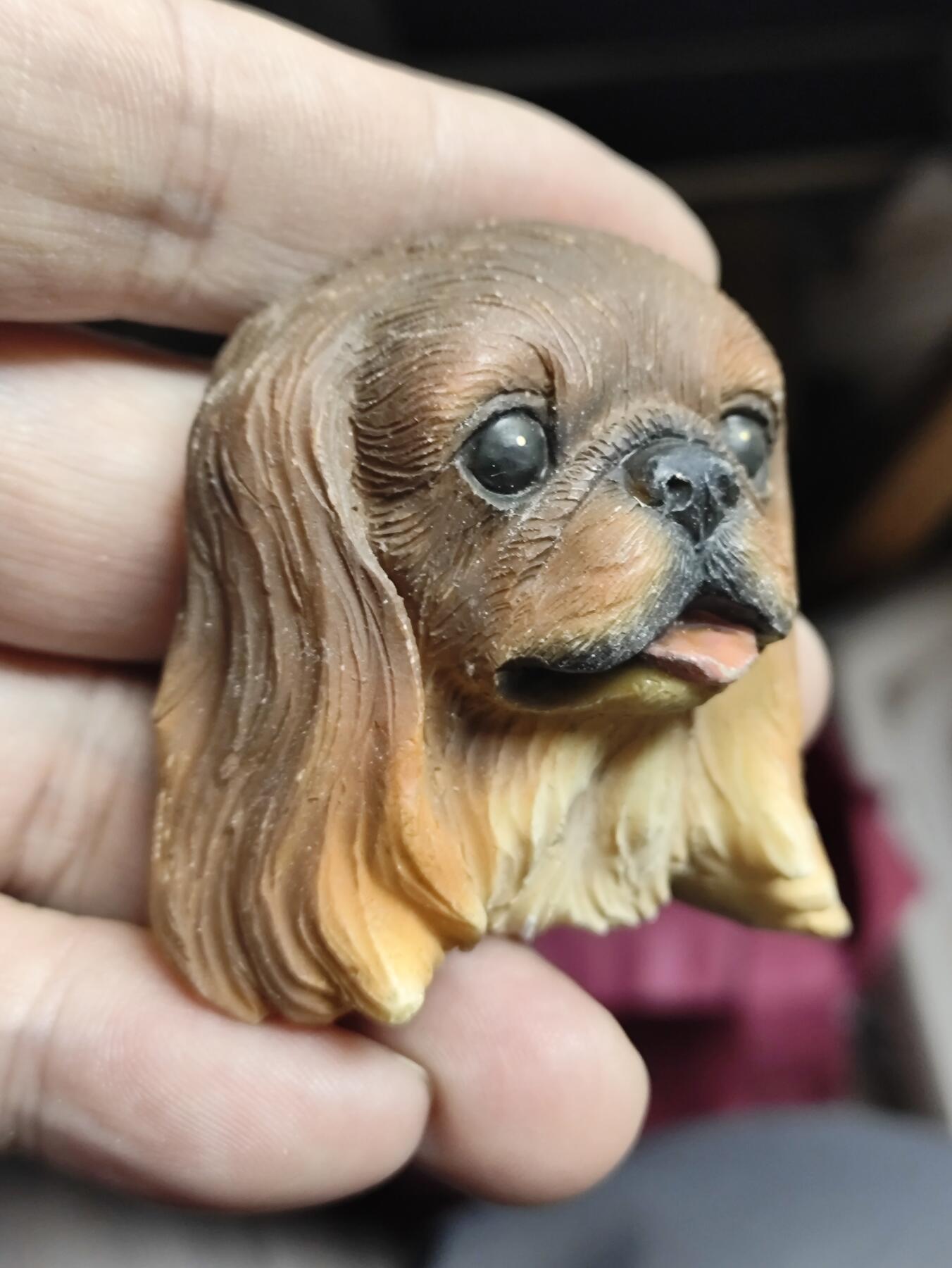 风光无限，精美冰箱贴A 京巴犬造型的创意磁性树脂冰箱贴‌