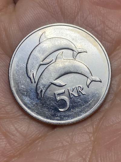 2026年第五场(总第一百七十四场）外国好品散币场(免佣金) - 冰岛🇮🇸1999年5克朗(第二套第二版，镀镍钢材质有磁版)