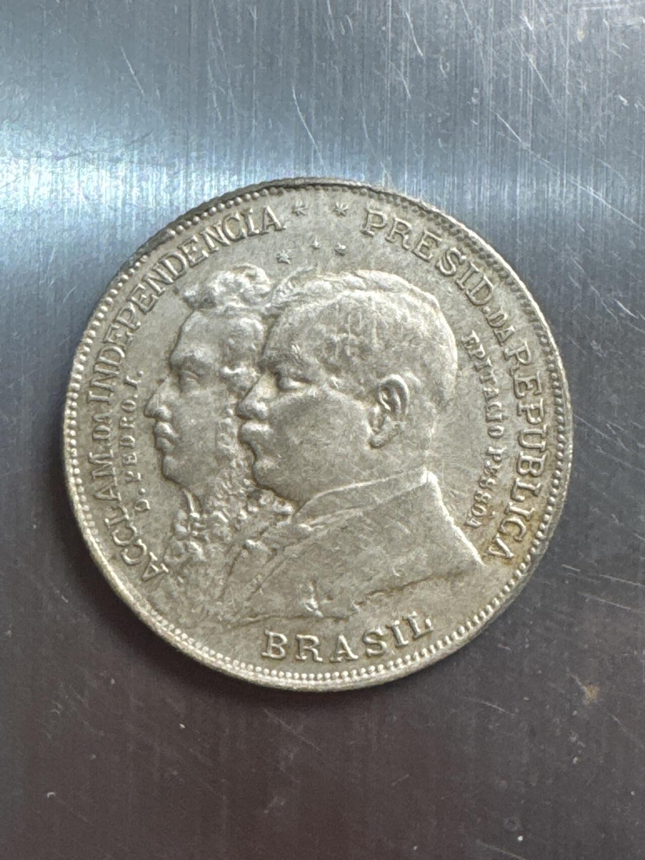 ❤️【币观天下】❤️ 第338期钱币拍卖- 2026.1.9周五晚上6点半场-长期征集拍品 巴西1922年2瑞尔银币