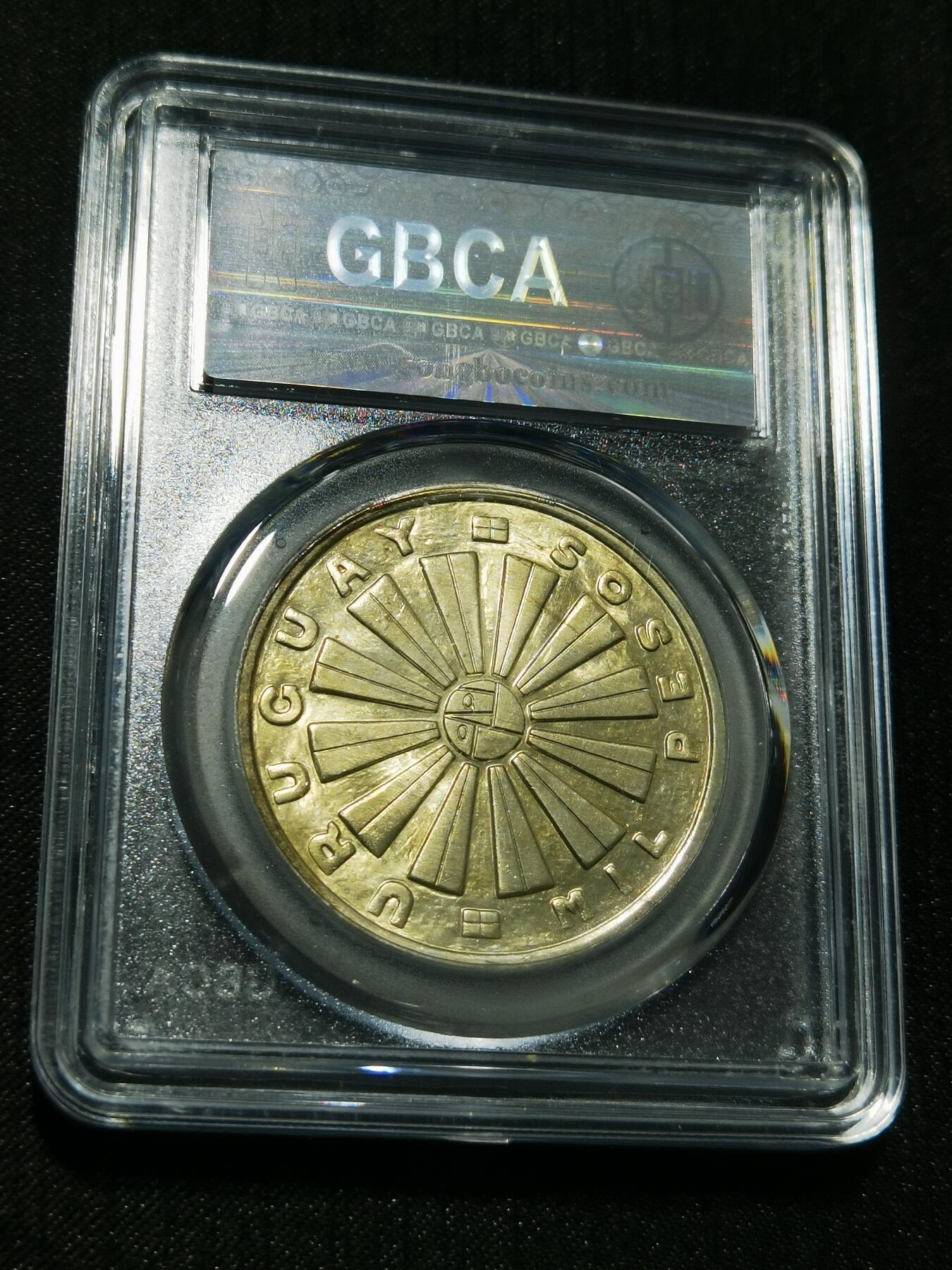 天下钱庄专场欢迎参拍 乌拉圭1000比索银币