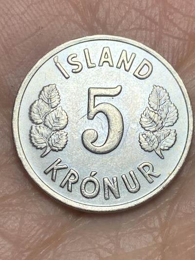 2026年第五场(总第一百七十四场）外国好品散币场(免佣金) - 冰岛🇮🇸1978年5克朗(第一套流通硬币)