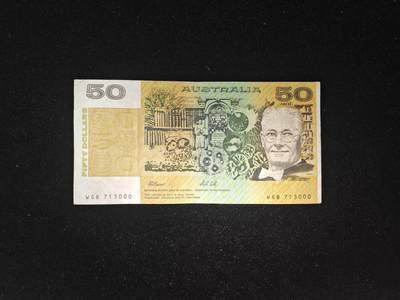 澳大利亚 1991年 50元 非全新 - 澳大利亚 1991年 50元 非全新