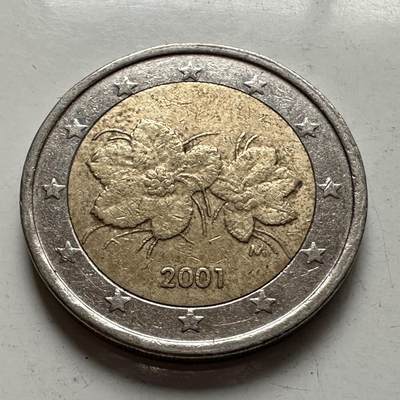 🌹外币初藏🌹🐯2026年第5场  每周二四六晚8️⃣点 接代拍 - 芬兰2001年2欧元 b