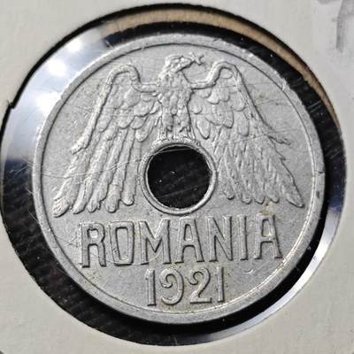 KK钱币收藏小铺  第399期  百期特拍（四拍之三）2月预留时间 周末发货 -  1921罗马尼亚50巴尼 深打状态 此品种没有流铝磕碰已经很难得了 少见!