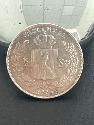 ❤️【币观天下】❤️ 第338期钱币拍卖- 2026.1.9周五晚上6点半场-长期征集拍品 - 挪威1855年银币