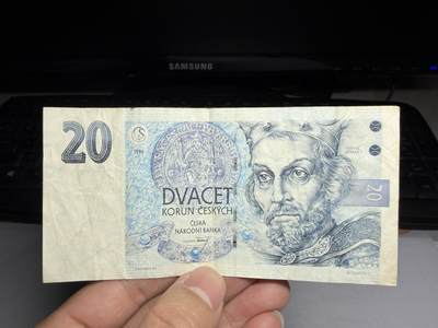 2026年集古藏今外币拍卖第一期-第3场—（总第300拍-纸币专场），本期拍完结算一次，发货时间2-3天，休息几天后继续新的一期拍卖。 - 1994年捷克20克朗