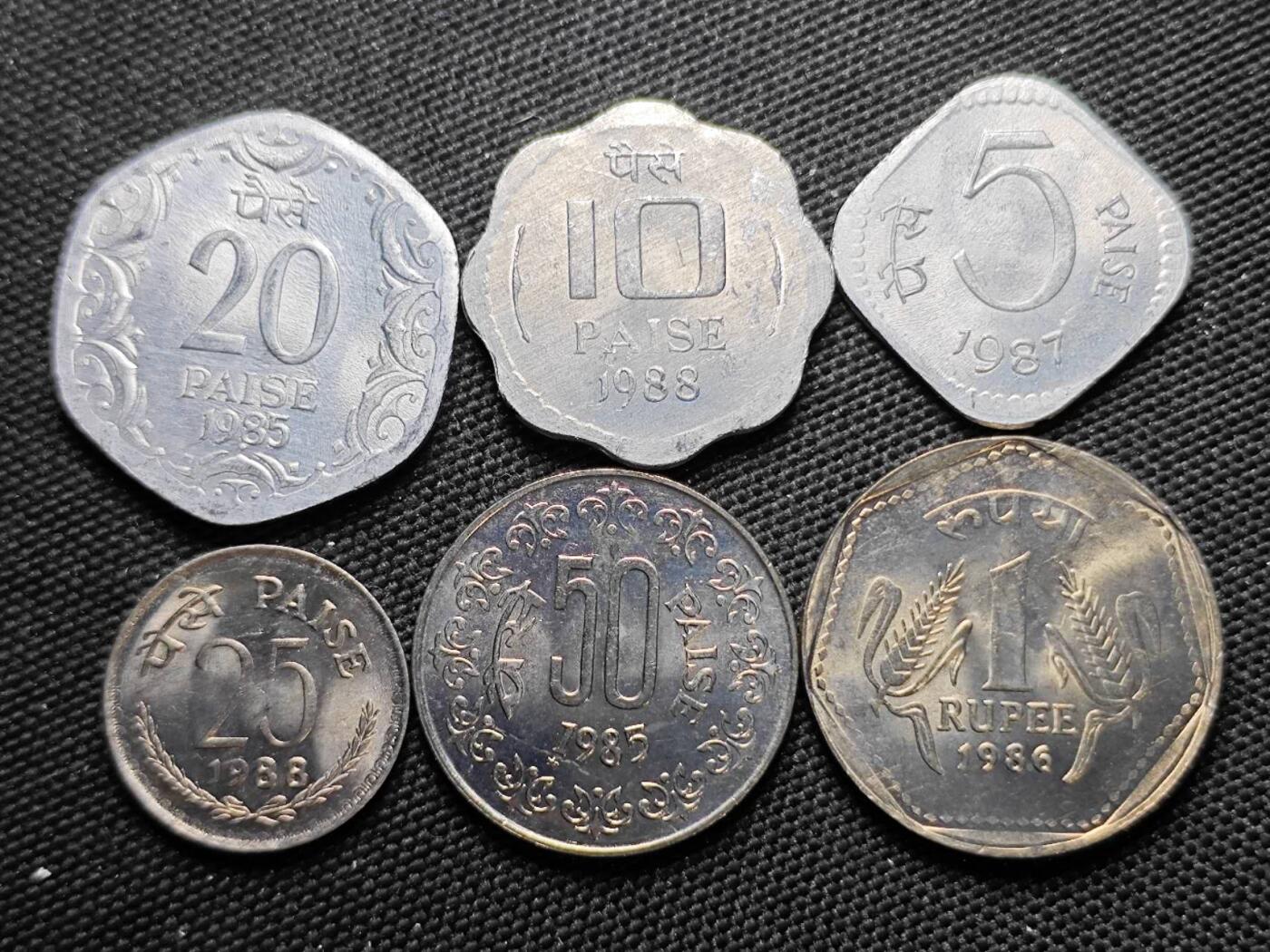 KK钱币收藏小铺  第387期  2月预留时间 周末发货  印度套币 好品