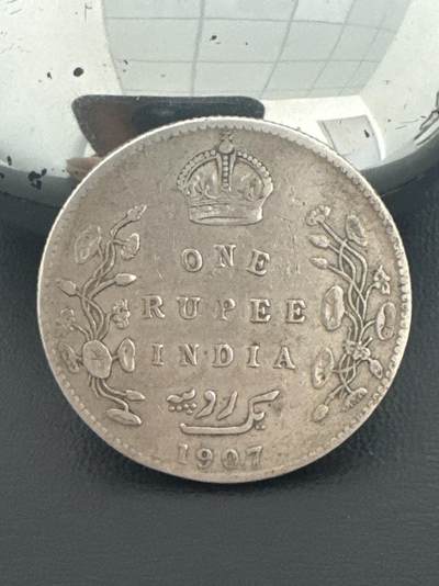 ❤️【币观天下】❤️ 第338期钱币拍卖- 2026.1.9周五晚上6点半场-长期征集拍品 - 印度1907年爱德华七世卢比银币