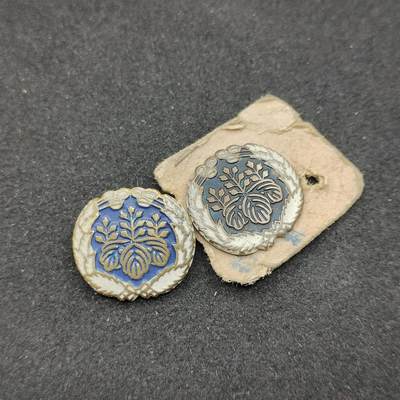 0元起拍勋章 第324期 咸鱼国勋章拍卖专场 1月11日（周日）下午6：00开始 - 战前 铁道省领章一对