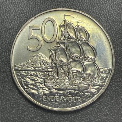 回流20260108 - 新西兰1985年50分 “奋进号”帆船（Endeavour）库克船长进行首次科学考察时的座船