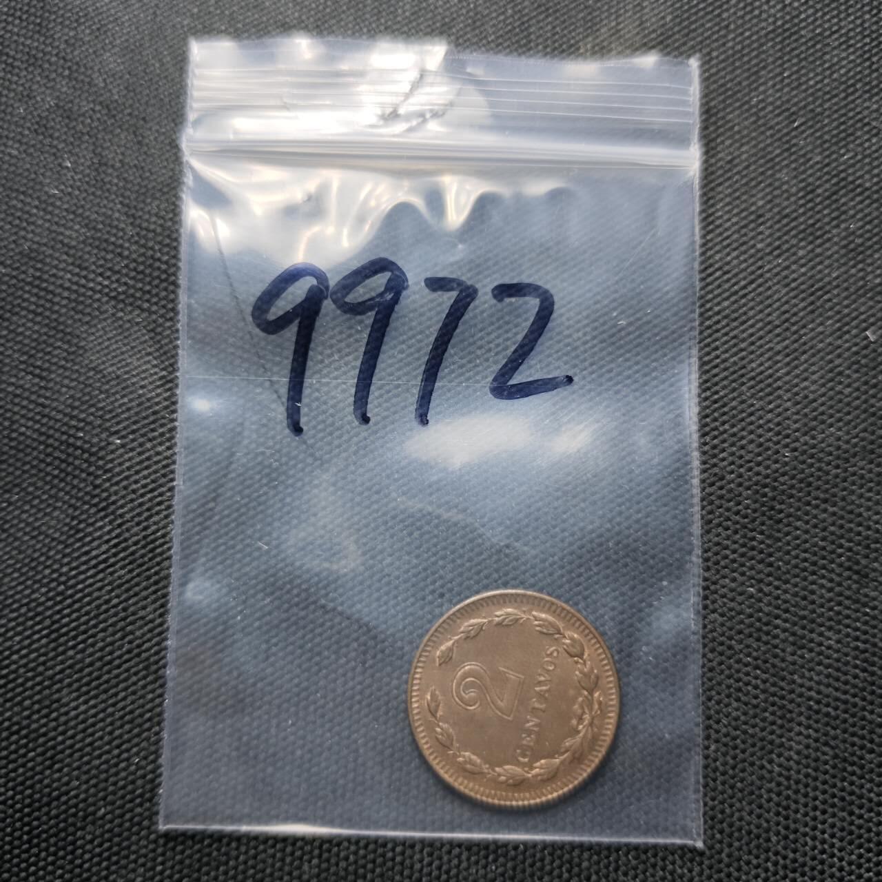 KK钱币收藏小铺  第399期  百期特拍（四拍之三）2月预留时间 周末发货  1945阿根廷2分铜币 退光状态