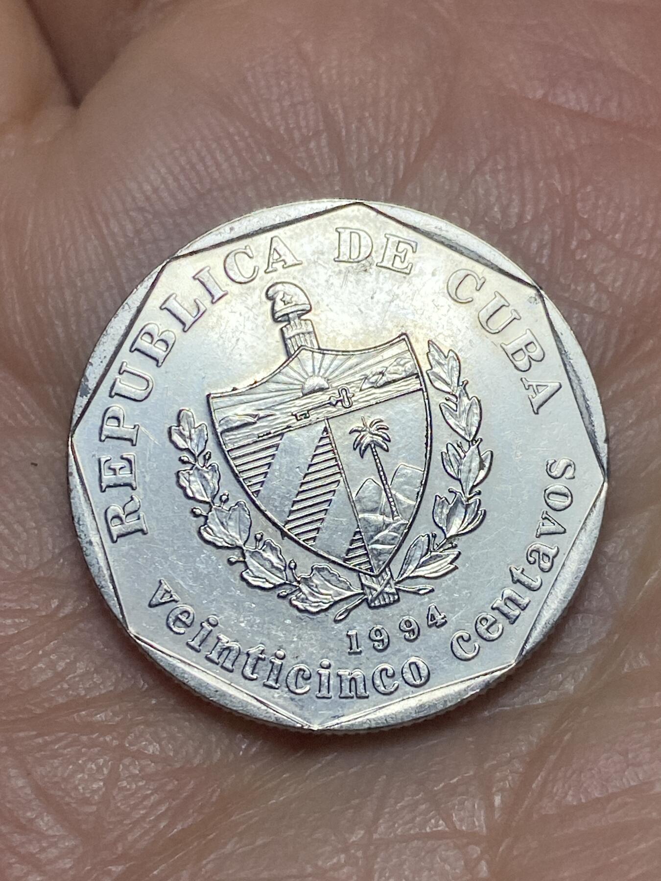 2026年第五场(总第一百七十四场）外国好品散币场(免佣金) 古巴🇨🇺1994年25分(旅游外汇币，第一版)