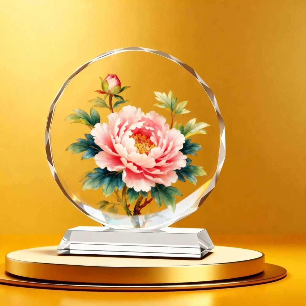 同乐收藏拍卖 高档水晶玻璃摆件马到成功万马奔腾招财家居摆件新款2026马年生肖