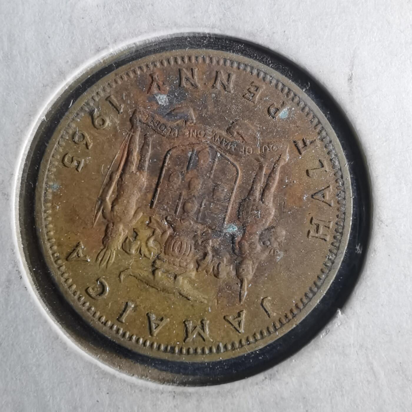 沼泽如烟--第956场 牙买加1965年半便士