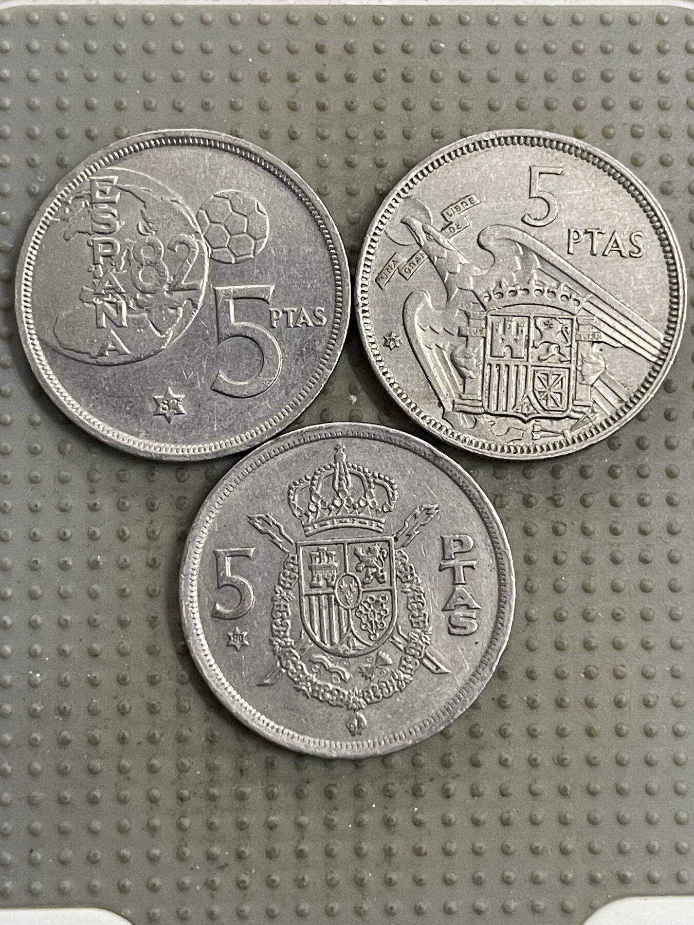 2026年第5场各国散币拍卖（总第155场） 西班牙5比赛塔3枚