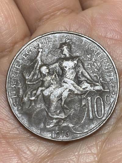 2026年第五场(总第一百七十四场）外国好品散币场(免佣金) - 法兰西第三共和国1916年10生丁