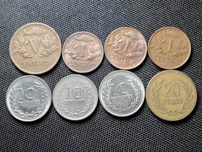 KK钱币收藏小铺  第387期  2月预留时间 周末发货 -  哥伦比亚一组8枚