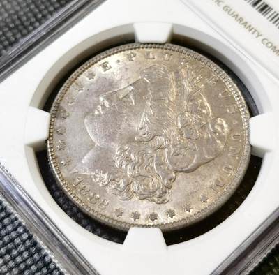 甄臻铺-世界币章拍卖（第46期）送拍享返佣金等优惠多多（1月10日精品场，敬请期待） NGC-MS63 美国 1882年 1美元 摩根银币 转光明显 原味包浆