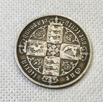 甄臻铺-世界币章拍卖（第46期）送拍享返佣金等优惠多多（1月10日精品场，敬请期待） 1878年英国维多利亚女王哥特式弗洛林，原味好品，图案铭文都比较清晰，此类品相多为流通通货，这种品相已经很难得，凑品种专用，买一个少一个，细节见图