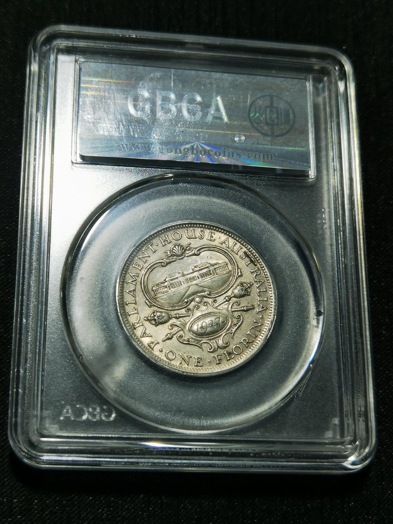 天下钱庄专场欢迎参拍 澳大利亚国会建成1弗罗林银币