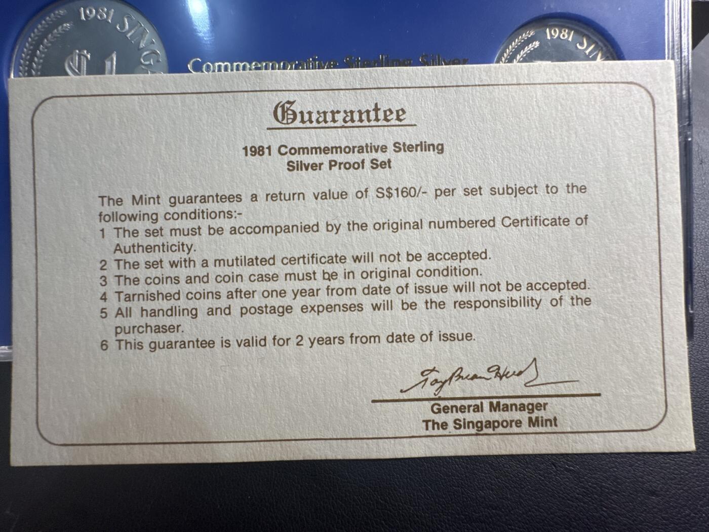 ❤️【币观天下】❤️ 第338期钱币拍卖- 2026.1.9周五晚上6点半场-长期征集拍品 新加坡1981年全银精制纪念银币PS套装含银43.75克