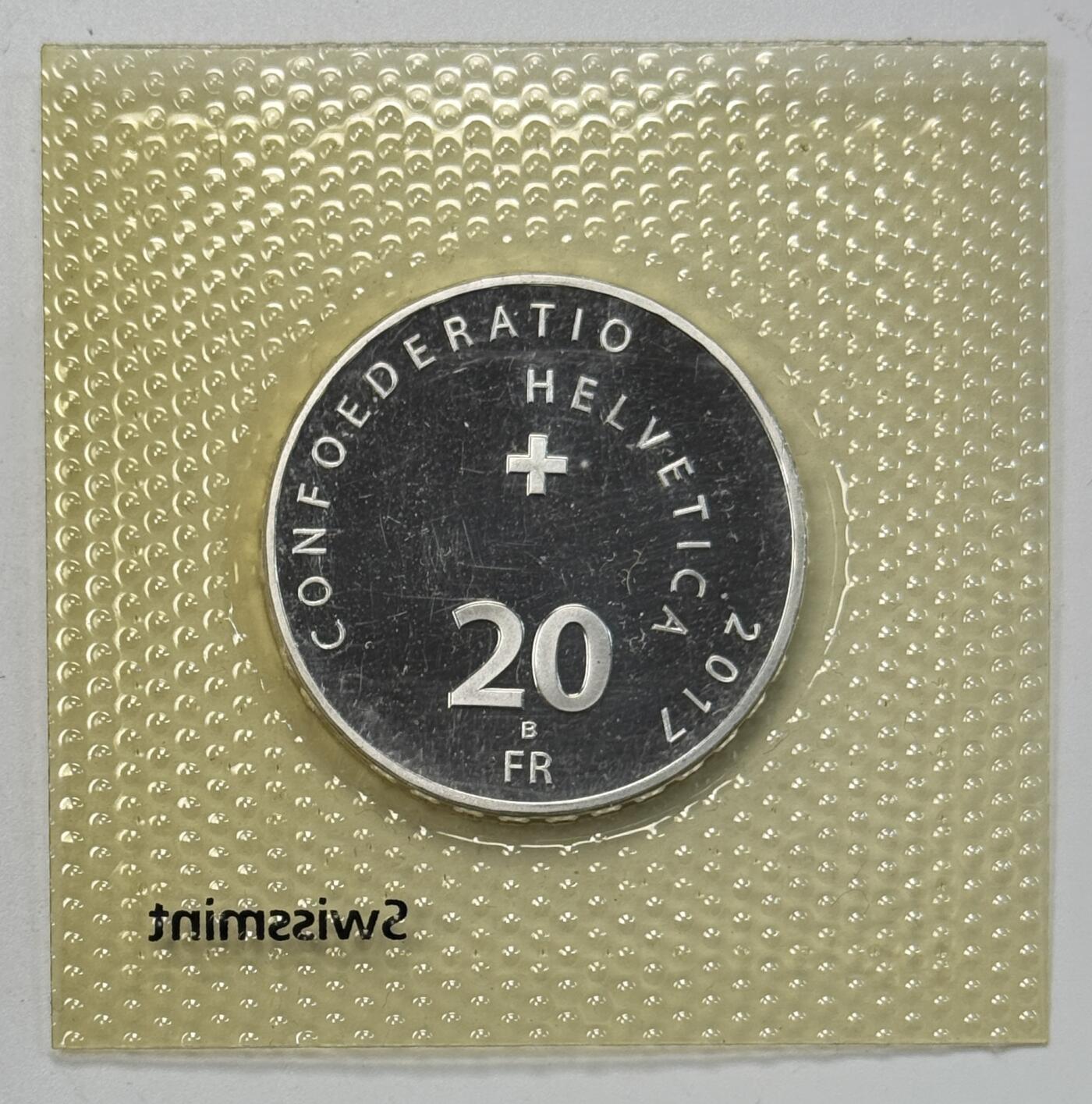 S&S Numismatic世界钱币-拍卖 第118期  瑞士2017年 改革500年 20法郎纪念银币 20克835银