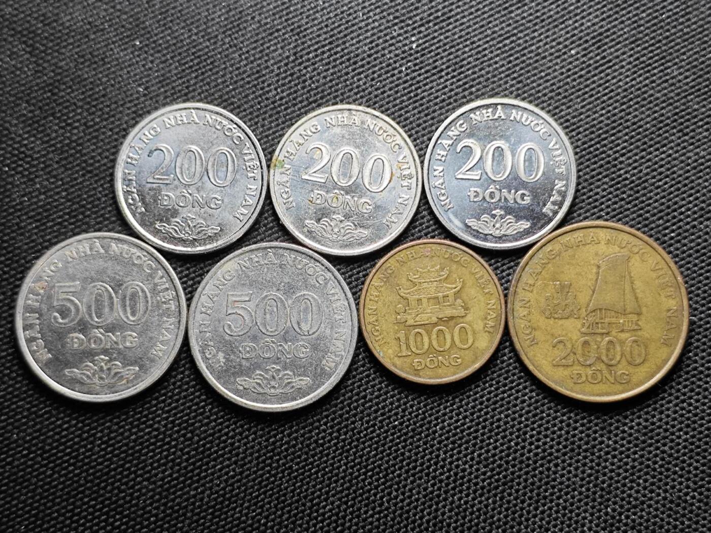 KK钱币收藏小铺  第387期  2月预留时间 周末发货  越南一组7枚