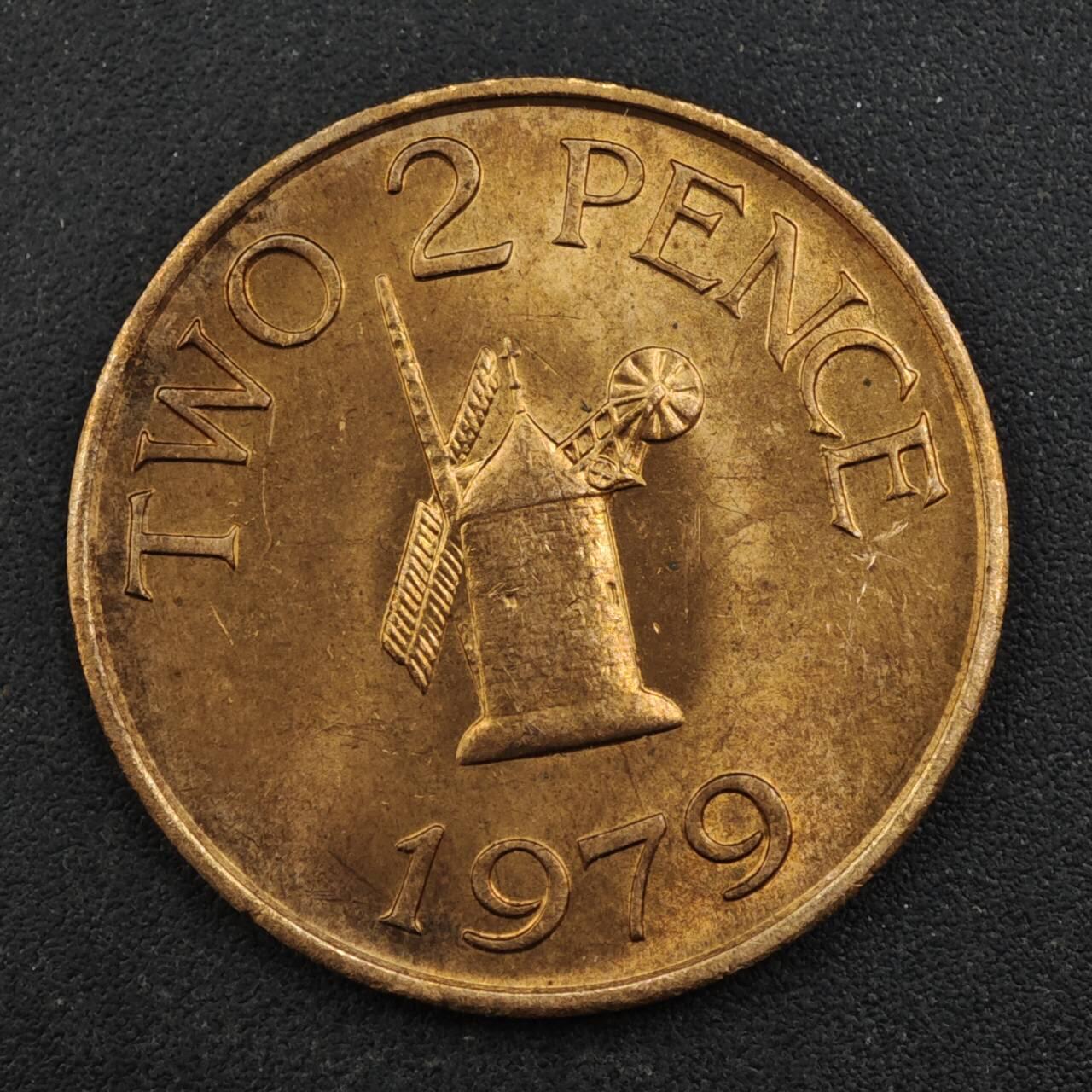 【淘币小摊】实时拍第八百四十三拍   散币场   满百包邮可预留二周 每周一统一发货   根西岛1979年2便士铜币