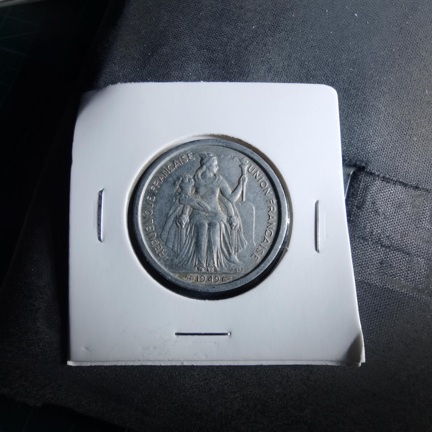 沼泽如烟--第956场 法属新喀里多尼亚1949年2法郎