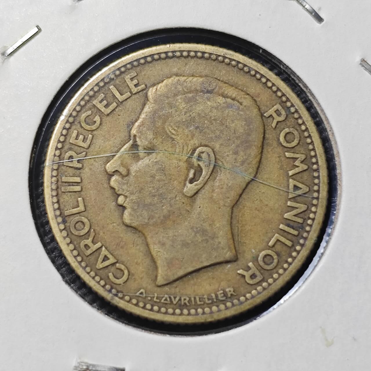 KK钱币收藏小铺  第399期  百期特拍（四拍之三）2月预留时间 周末发货   1930罗马尼亚10列伊铜币 独年