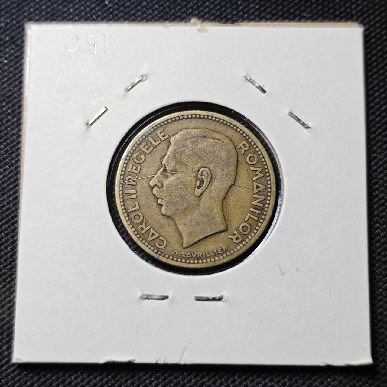 KK钱币收藏小铺  第399期  百期特拍（四拍之三）2月预留时间 周末发货   1930罗马尼亚10列伊铜币 独年