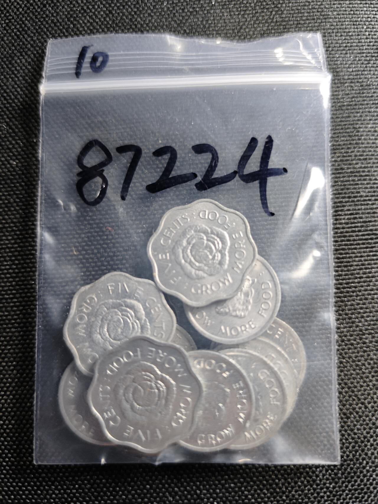 KK钱币收藏小铺  第387期  2月预留时间 周末发货  英属塞舌尔一组10枚 纪念币