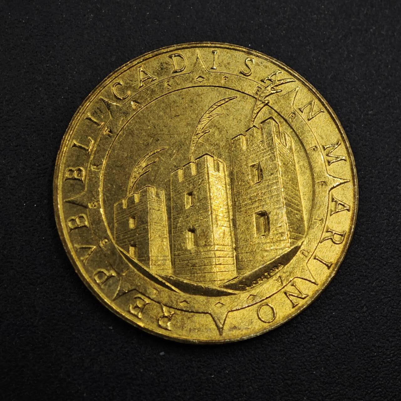 【淘币小摊】实时拍第八百四十三拍   散币场   满百包邮可预留二周 每周一统一发货   圣马力诺1992年哥伦布航海200里拉纪念币