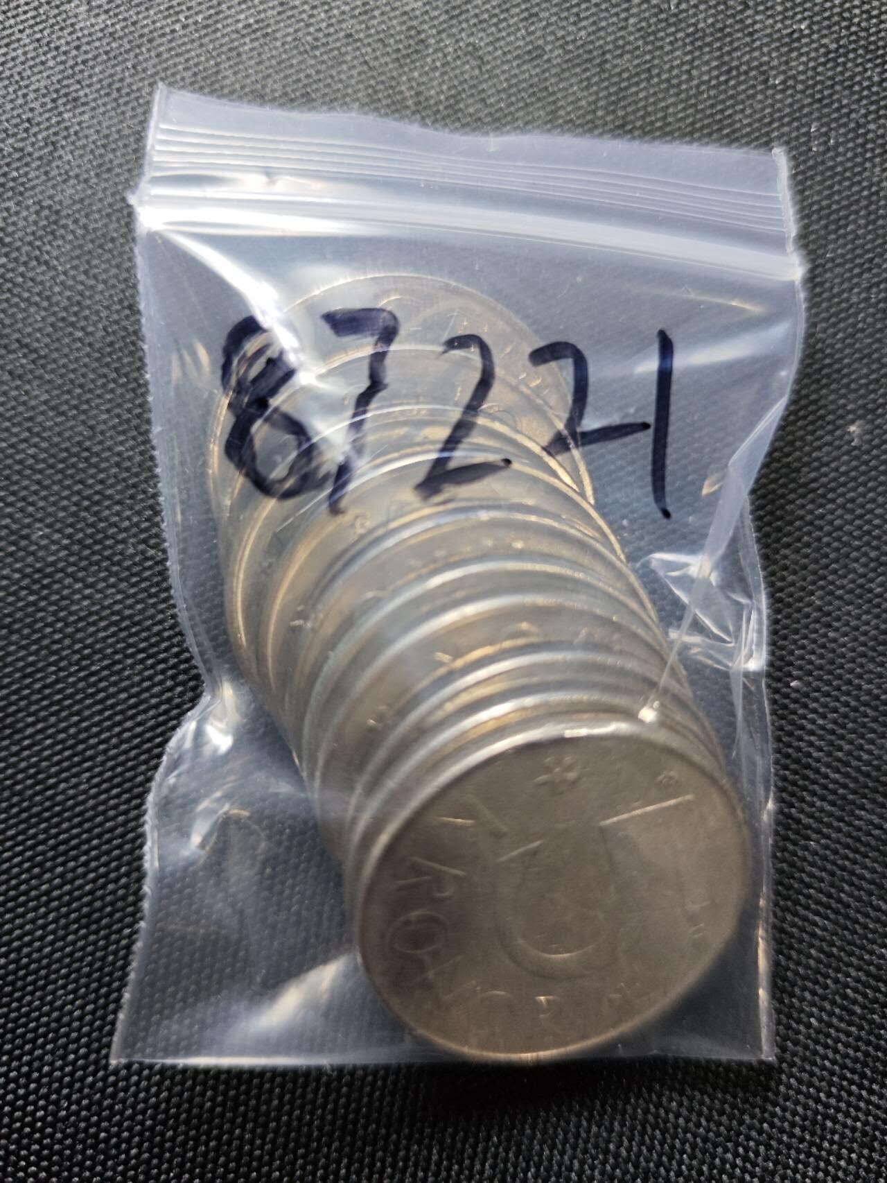 KK钱币收藏小铺  第387期  2月预留时间 周末发货  瑞典5克朗10枚一组