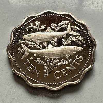 🌹外币初藏🌹🐯2026年第5场  每周二四六晚8️⃣点 接代拍 - 巴哈马1975年国徽版10分精制币