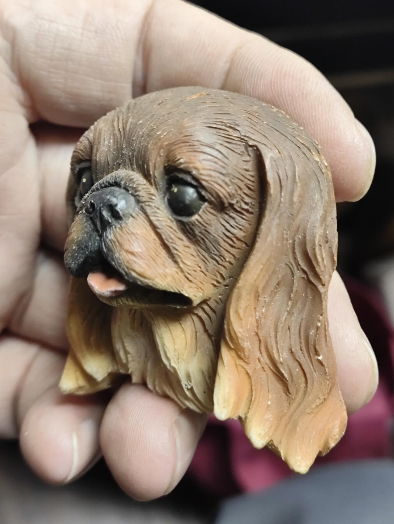 风光无限，精美冰箱贴A 京巴犬造型的创意磁性树脂冰箱贴‌