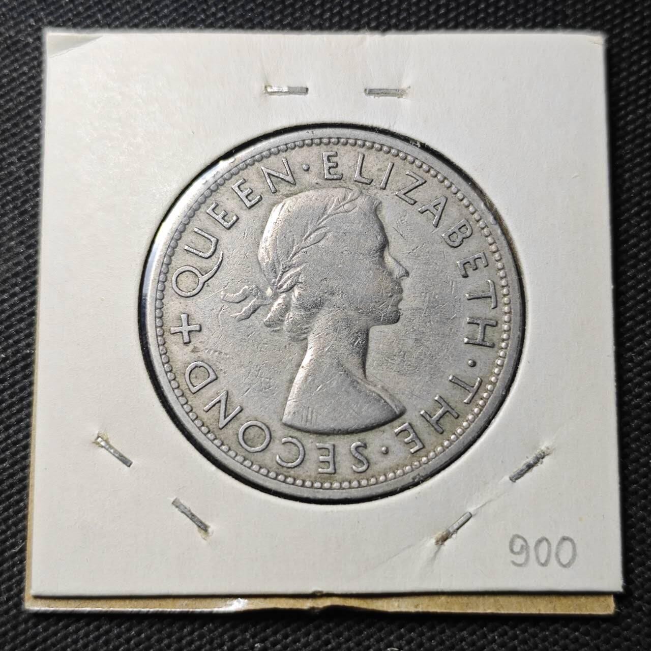 KK钱币收藏小铺  第399期  百期特拍（四拍之三）2月预留时间 周末发货    1955罗得西亚和尼亚萨兰半克朗