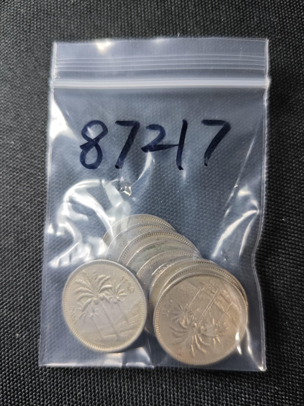 KK钱币收藏小铺  第387期  2月预留时间 周末发货  伊拉克25费尔9枚一组