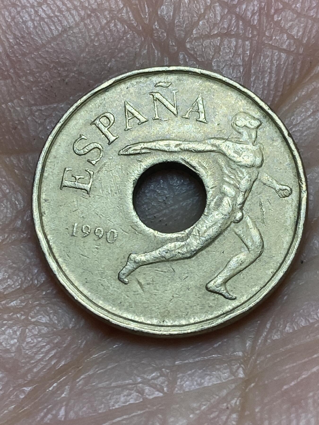2026年第五场(总第一百七十四场）外国好品散币场(免佣金) 西班牙🇪🇸1990年25比塞塔(1992年巴塞罗那奥运会纪念币)
