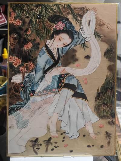 阳大大卡牌拍卖第92期（持续收拍品，周五晚上九点截拍，进群福利早知道） - 【A4色纸】山河潮玩 华夏惊鸿录 心染 四大美女 西施