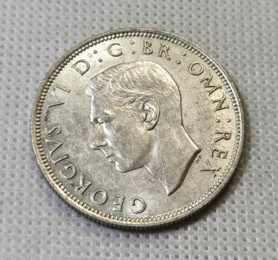 甄臻铺-世界币章拍卖（第46期）送拍享返佣金等优惠多多（1月10日精品场，敬请期待） 英国1940年乔治六世半克朗银币，细节见图