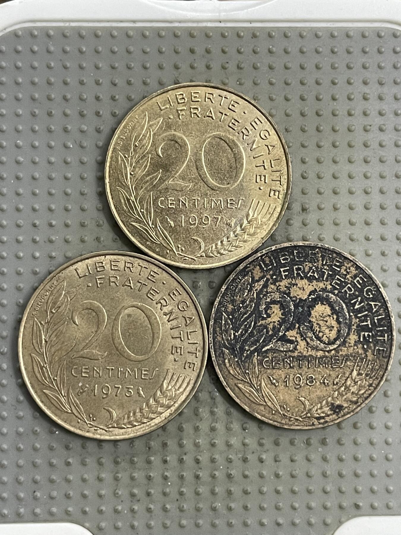 2026年第5场各国散币拍卖（总第155场） 法国20生丁3枚