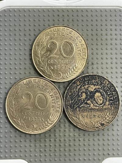 2026年第5场各国散币拍卖（总第155场） - 法国20生丁3枚