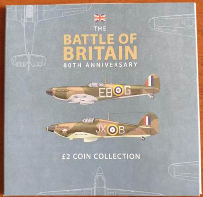 ❤️【币观天下】❤️ 第338期钱币拍卖- 2026.1.9周五晚上6点半场-长期征集拍品 - 泽西2020年不列颠空战80周年纪念两镑MS 如此少的人拯救了如此多的人