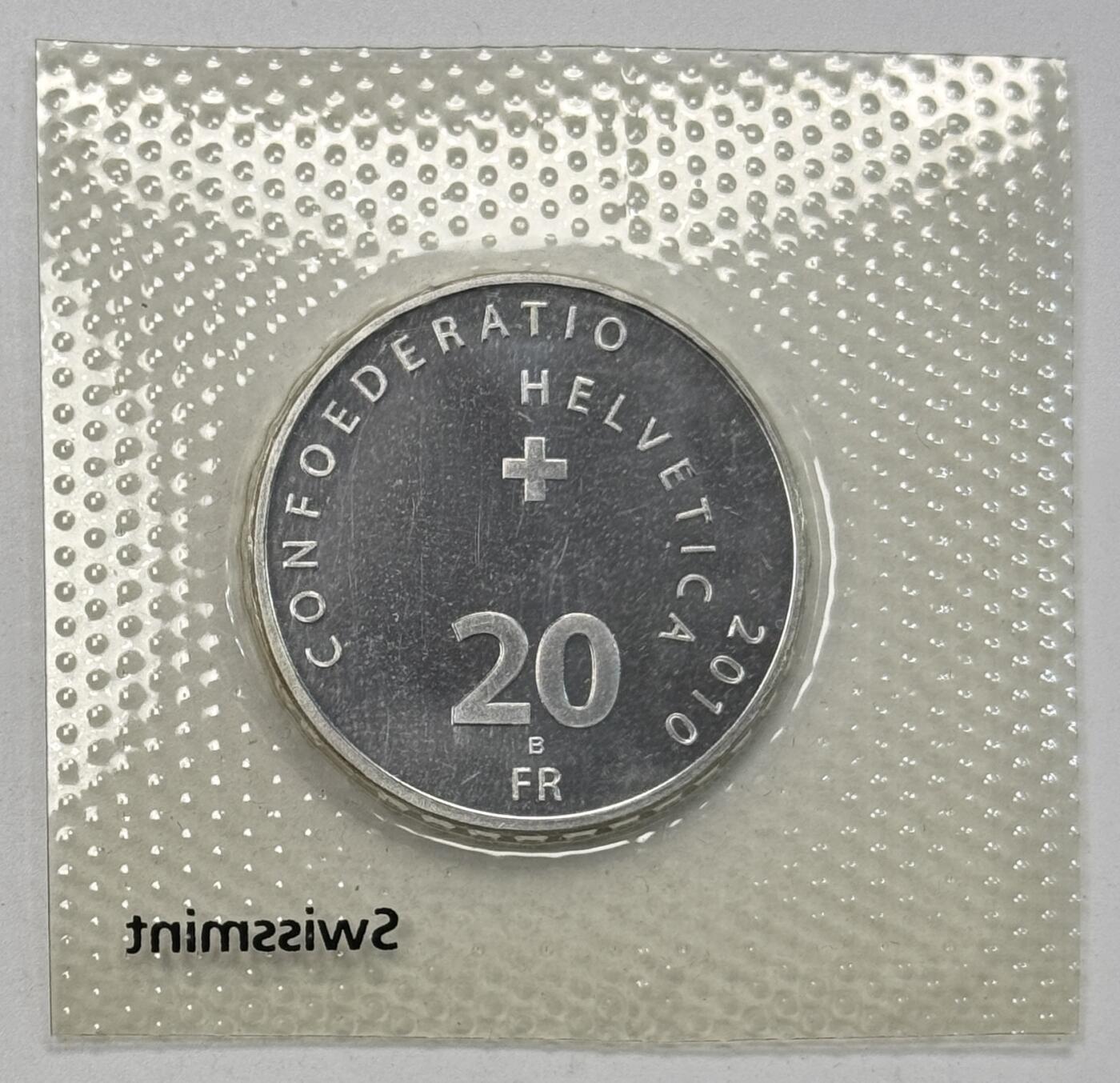 S&S Numismatic世界钱币-拍卖 第118期  瑞士2010年 瑞士铁路-伯尼纳铁路成立100周年 20法郎纪念银币 20克835银