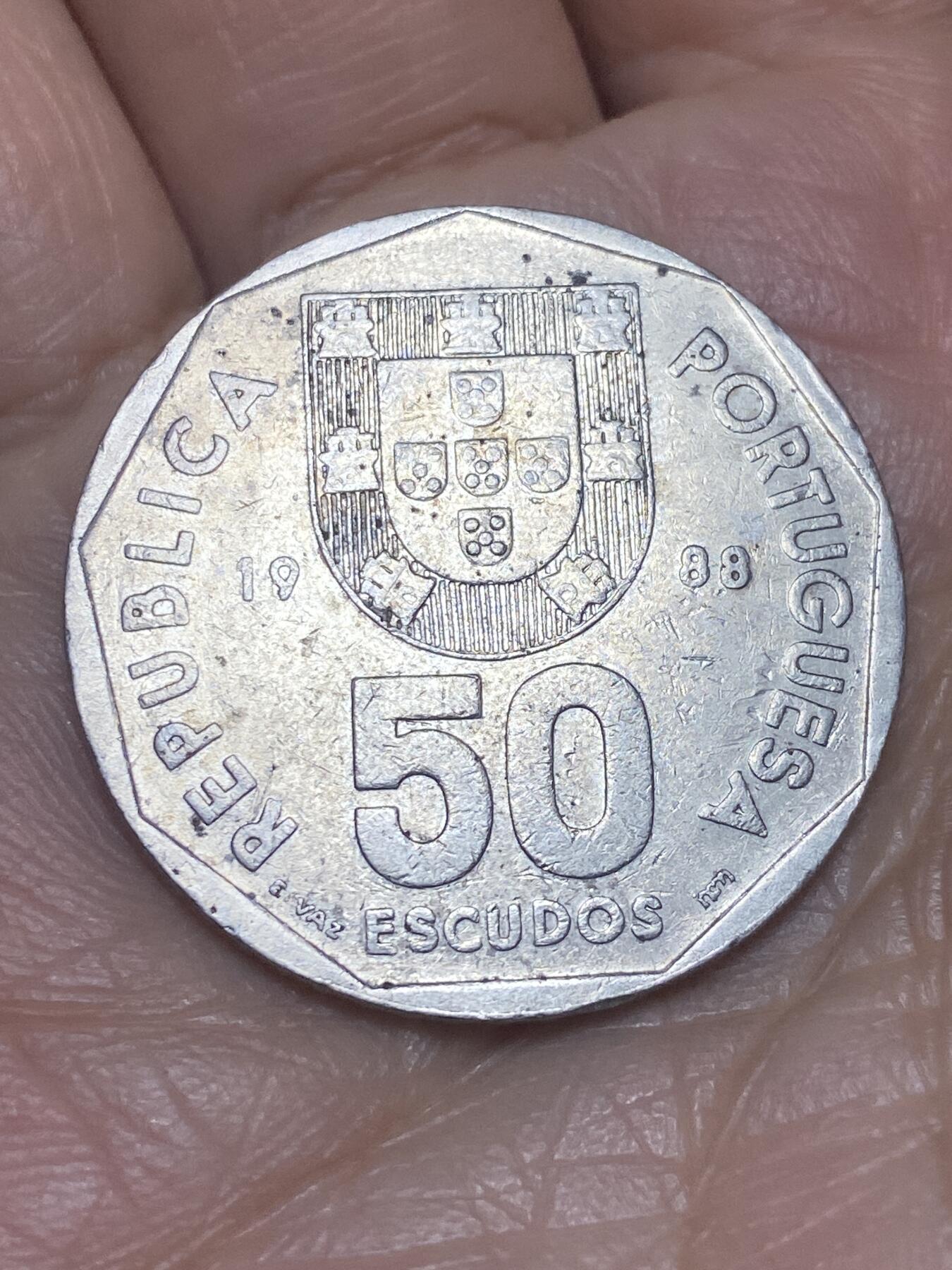 2026年第五场(总第一百七十四场）外国好品散币场(免佣金) 葡萄牙🇵🇹1988年50埃斯库多(共和国时期第六套首发年)