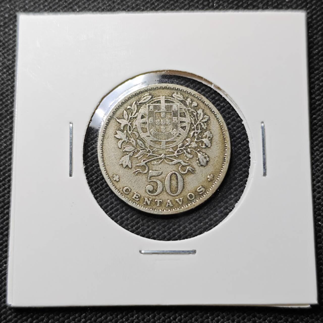 KK钱币收藏小铺  第387期  2月预留时间 周末发货  1940葡萄牙50分